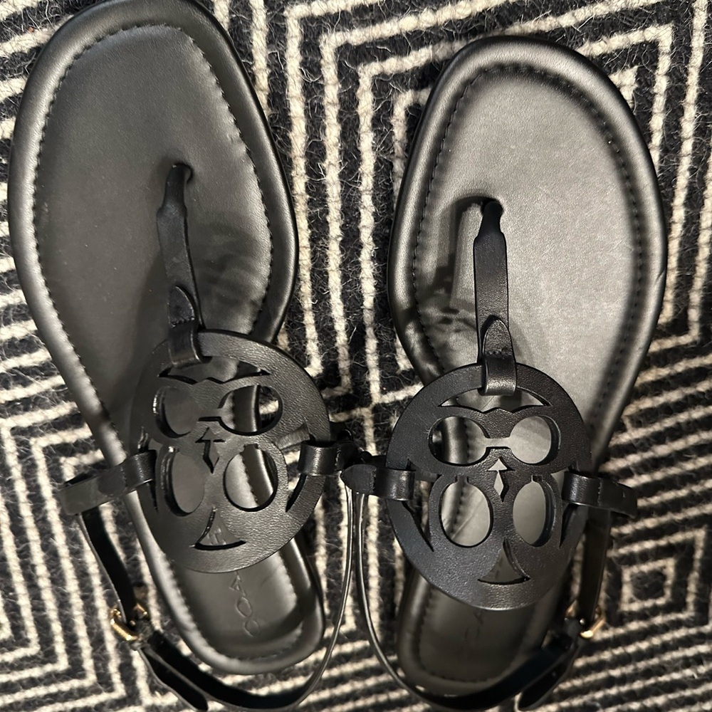 Coach Black Sandals